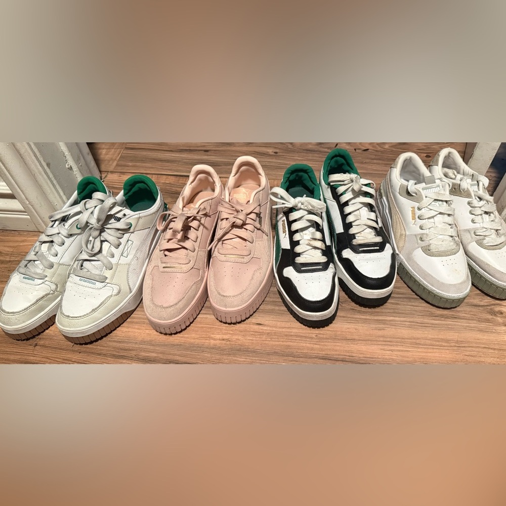 PUMA Pink and Green Sneakers Duo